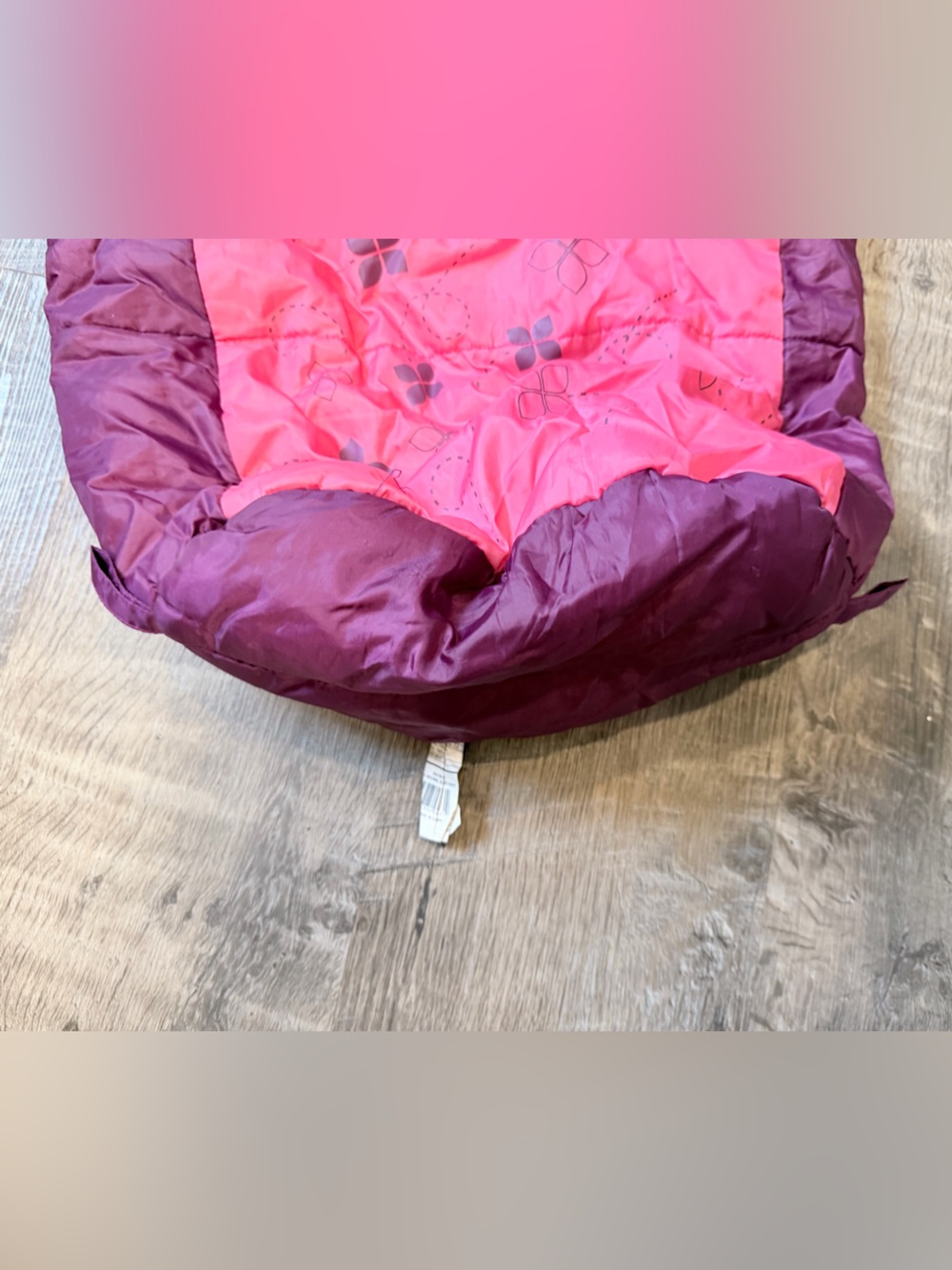 Kelty Woobie +30°F Short Kids Sleeping Bag Purple Pink, 2 zippers + stuff sack - Picture 13 of 15